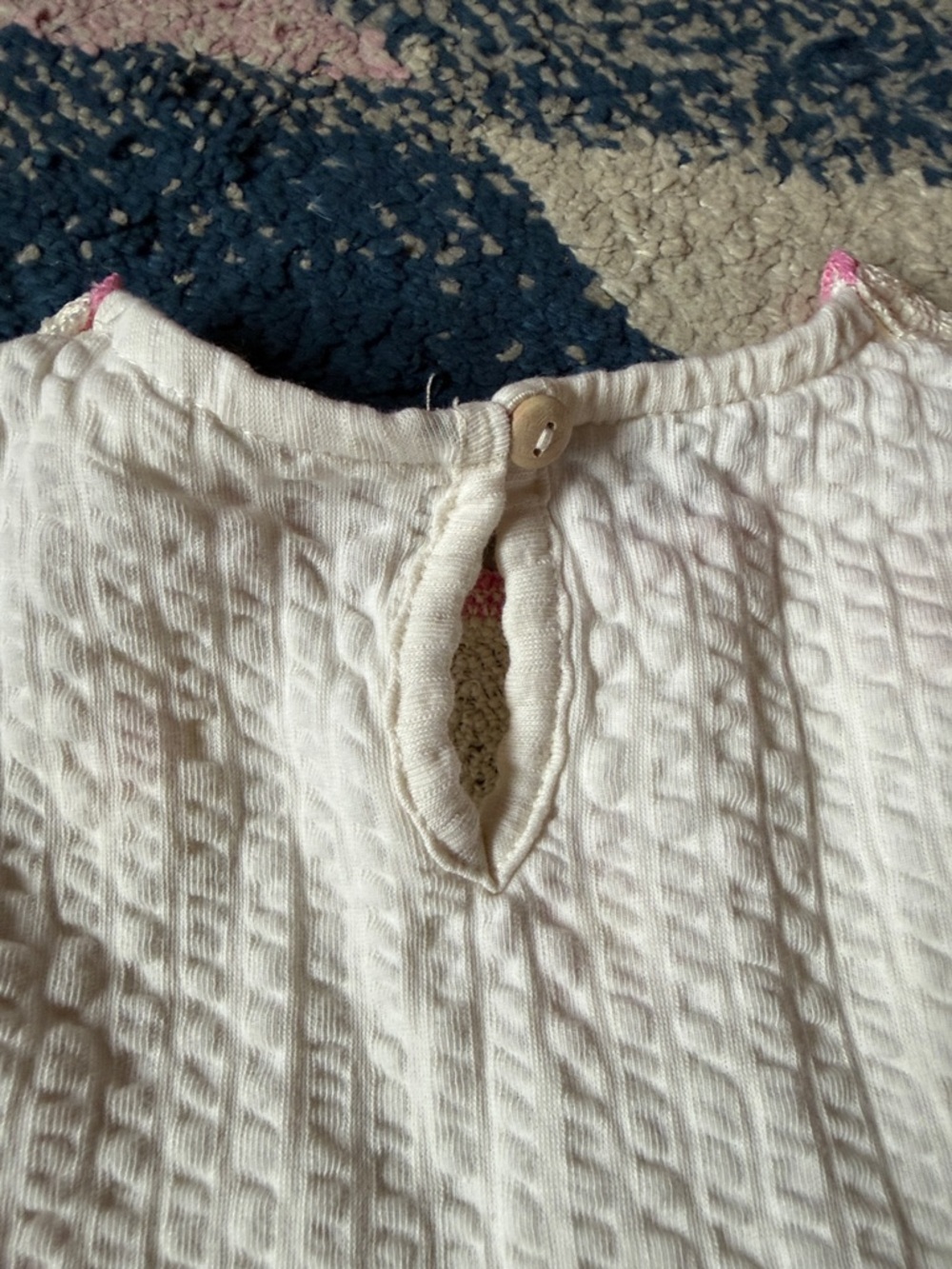 ZARA White Dress with Floral Knit Top - Picture 6 of 8